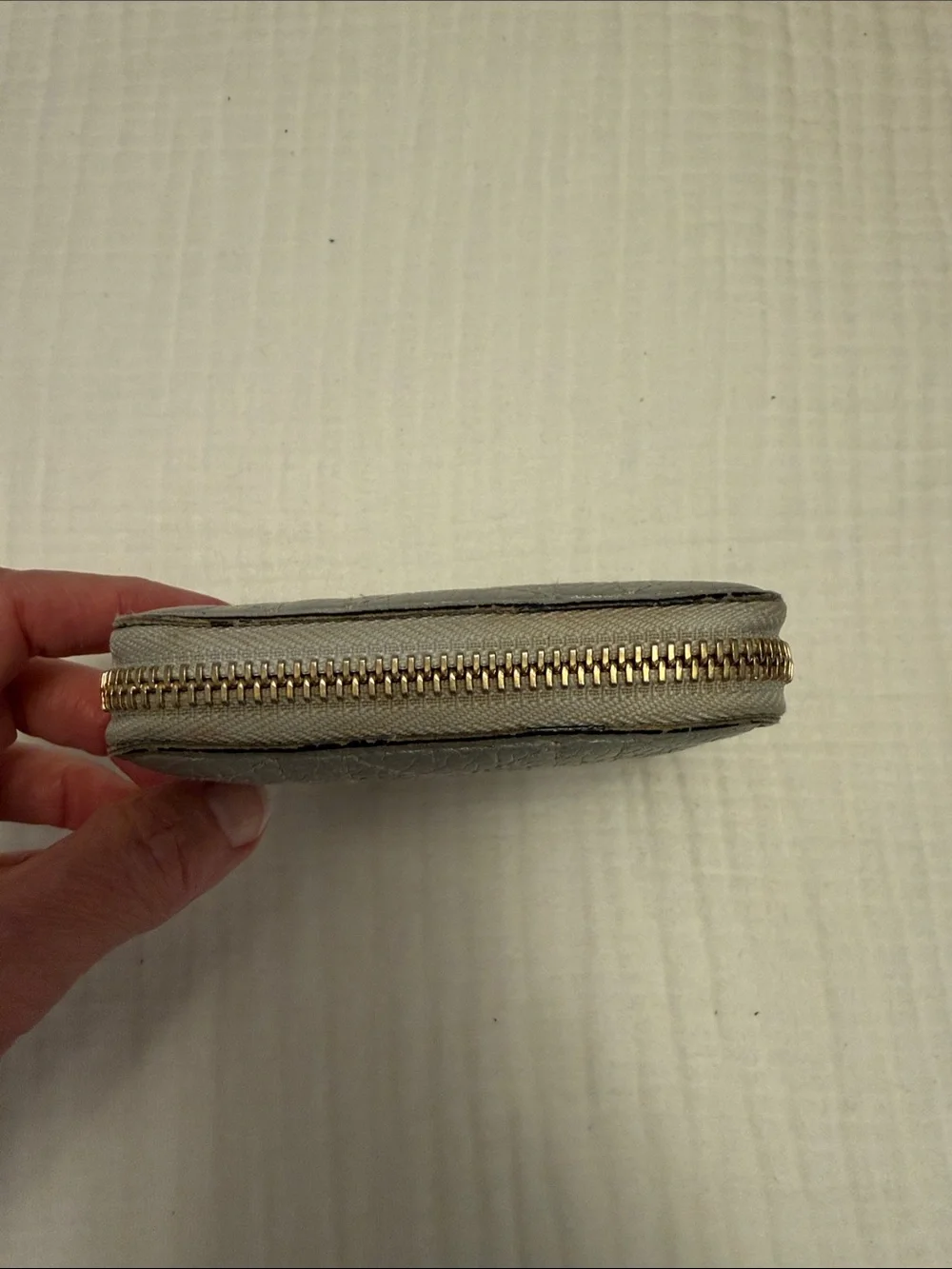 Christian Dior Small Lady Voyageur Coin Purse Silver